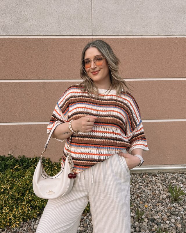 Stripes & crochet 🧶☀️🤍 Say “DETAILS” to have links to shop sent to your DMs!

_______

Midsize summer outfits, Aerie finds, comfy outfits, wide leg linen pants, easy spring to summer outfits 
.
.
.
#midsizefashion #summeroutfitideas #aerie #comfyoutfits #dopaminedressing #linenpant #casualoutfitideas #summerfashiontrends #aeriereal
